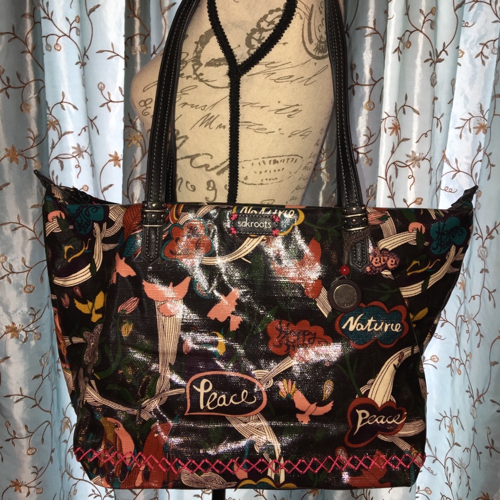 Sakroots peace nature shoulder bag the sak